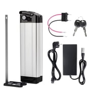 Yose Power 48V10.4Ah Ebike Battery with Charger,Silver Fish electric bicycle for 200W/250W/300W/350W/500W/700W,Electric Bike Bicycles Folding Bike Mountain Bike Pedelec bike