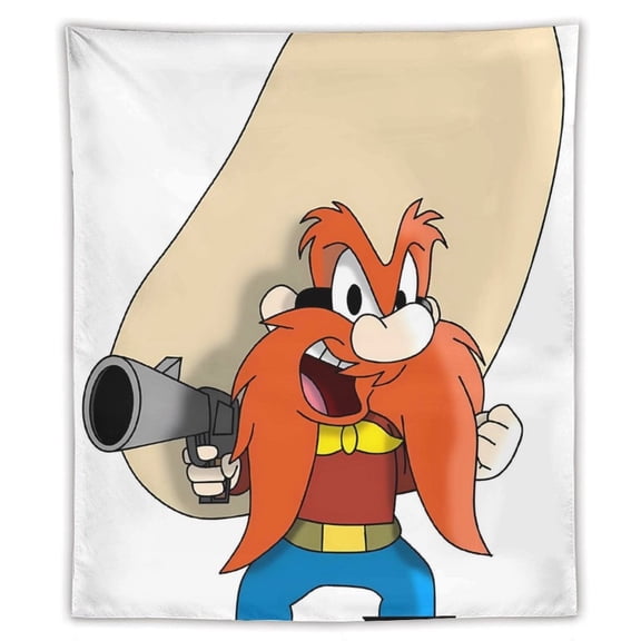 Yosemite Sam Tapestry, Wall Hanging Decor, Aesthetic for Bedroom, Living Room, Dorm, Soft Fabric Home Accent 50"x60"
