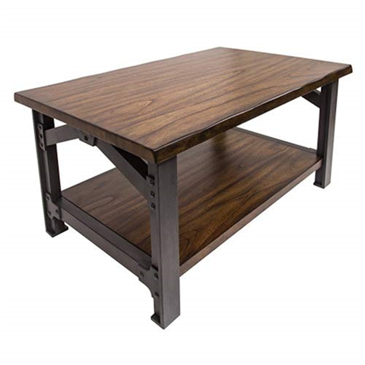 Bethel Park Rustic Graphite Grey & Mahogany Coffee Table