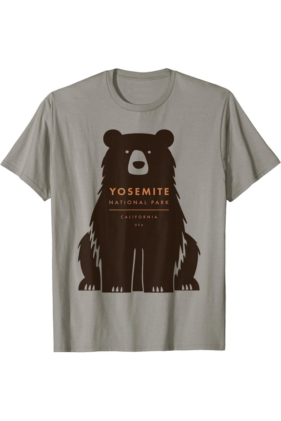 Yosemite California National Park Retro Vintage Bear T-Shirt, Unisex T-Shirt