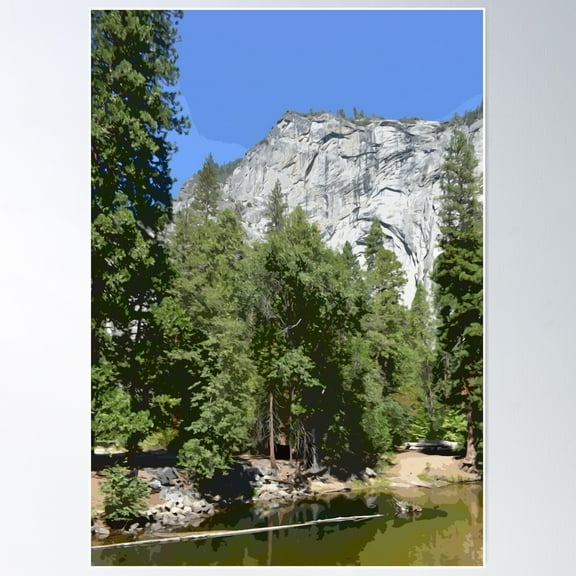 Yosemite, California Poster Wall Art, Modern Wall Decor For Living Room Bedroom, 24x36 UNFRAMED