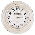 thumbnail image 1 of Yosemite Circular Skip Movement Wall Clock Distressed White Frame, 1 of 9