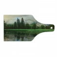 thumbnail image 1 of Yosemite Cutting Board, Sunset Panorama of Yosemite Rocks Trees Cloudy Sky Reflection Riverside, Decorative Tempered Glass Cutting and Serving Board, in 3 Sizes, by Ambesonne, 1 of 2
