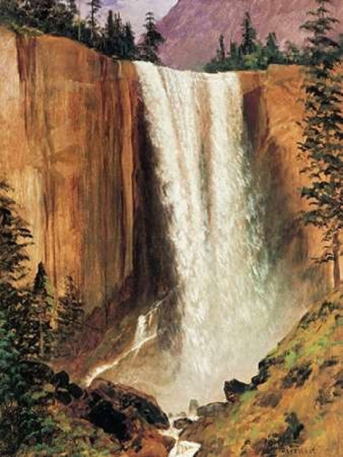 Yosemite Falls Canvas Art - Albert Bierstadt (18 x 24)