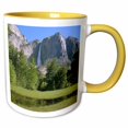 thumbnail image 1 of 3drose, Yosemite Falls from Valley, 15oz Two-tone Yellow Mug, 1 of 6