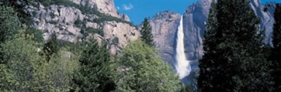 Yosemite Falls Yosemite National Park CA USA Canvas Art - Panoramic Images (36 x 12)