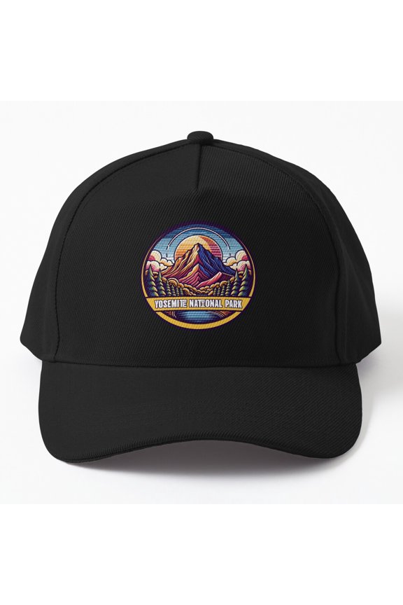 Yosemite Family Vacation Baseball Cap, National Park Mountain Travel Design, Classic Hat