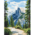 thumbnail image 1 of Yosemite Half Dome Mountain Landscape Canvas Print/Wall Art，Perfect for Living Room，Bedroom，Office，Bathroom，Kitchen Decoration, 1 of 8