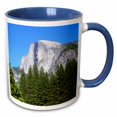 thumbnail image 1 of 3drose, Yosemite Half Dome with a Beautiful Blue Sky., 11oz Two-tone Blue Mug, 1 of 6