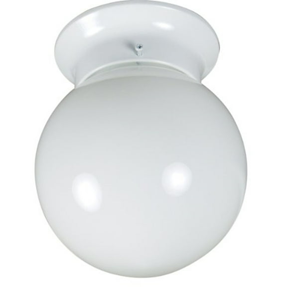 Yosemite Home Decor 1 Light Flush Mount in White