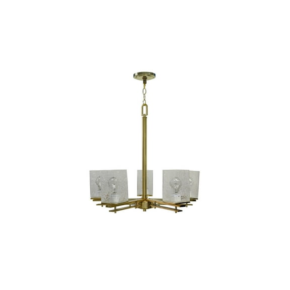 Yosemite Home Decor 5 Light Chandelier in Copper Finish