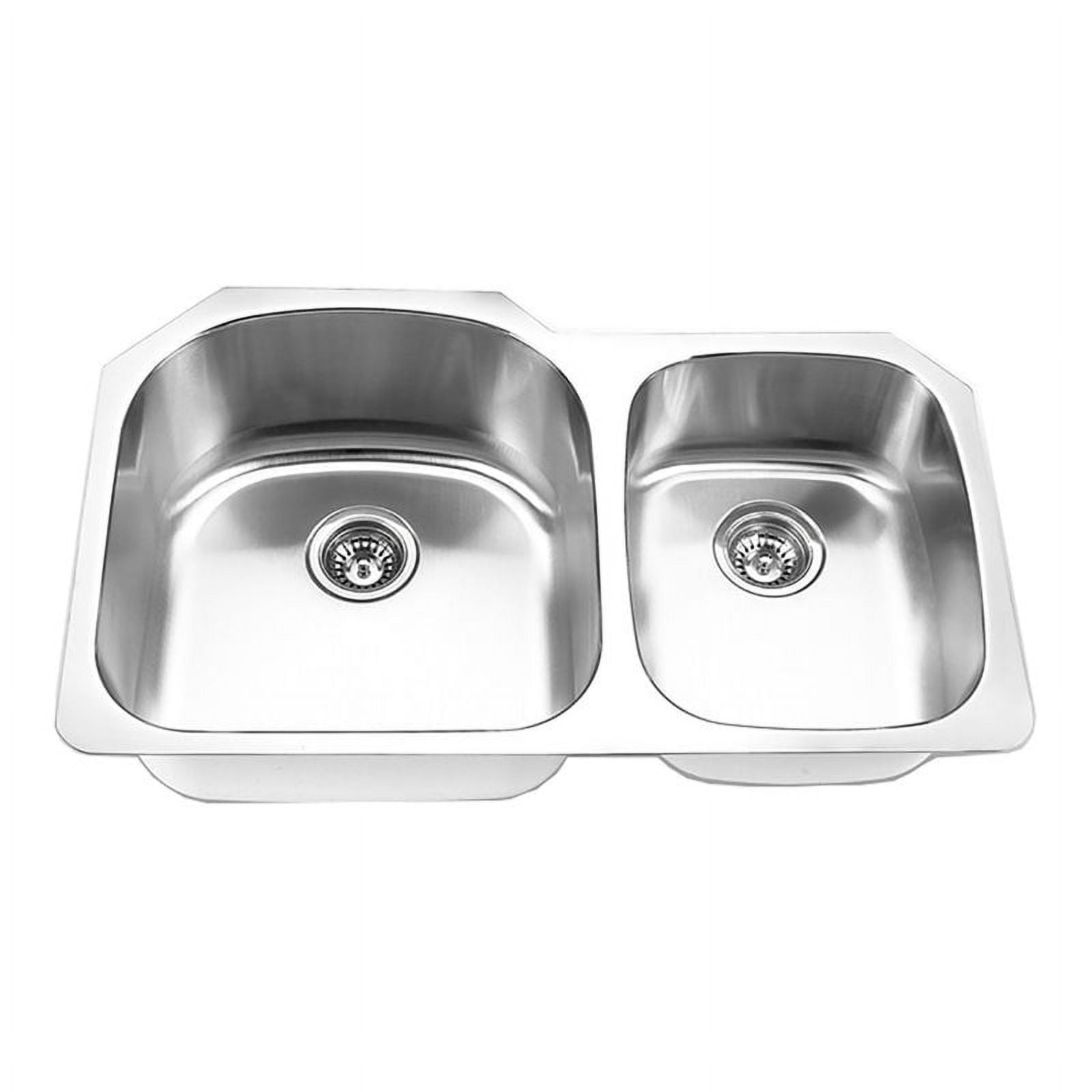 Yosemite Home Decor 9"x33.75" Stainless Steel Undermount Double Bowl in