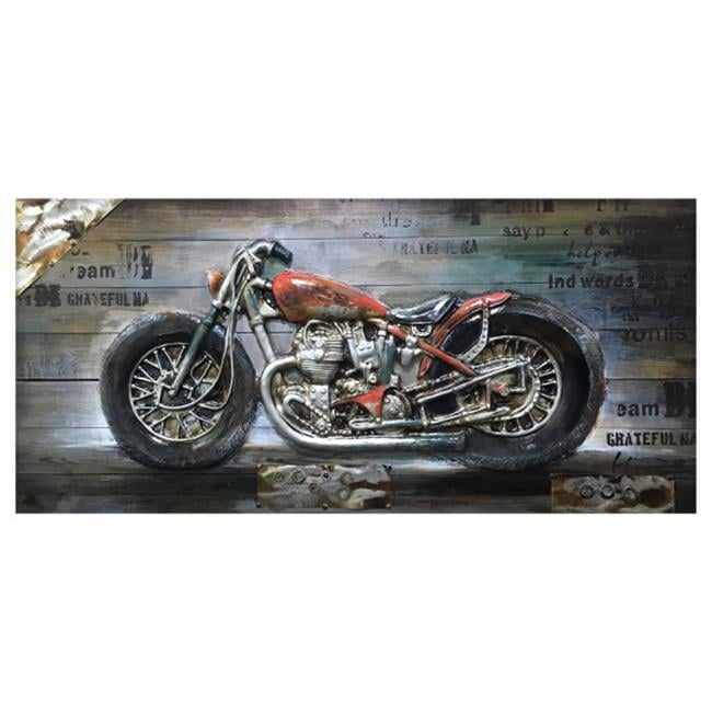 Bike Passion II Wall Art on Wood, Mutlicolor