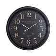 thumbnail image 1 of Yosemite Circular Iron Wall Clock Black with Distressed Iron Frame, 1 of 12