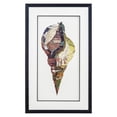 thumbnail image 1 of Yosemite Home Decor "Conch II" Glass Framed 3D Wall Art in Multi-Color, 1 of 3