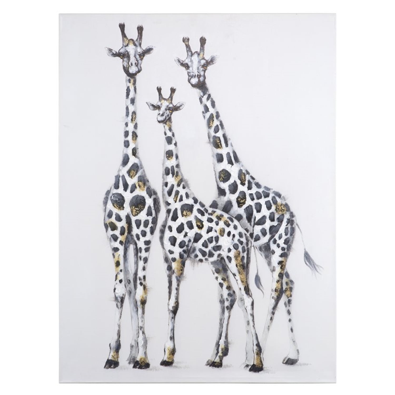 Family of Giraffes Acrylic Canvas Wall Art