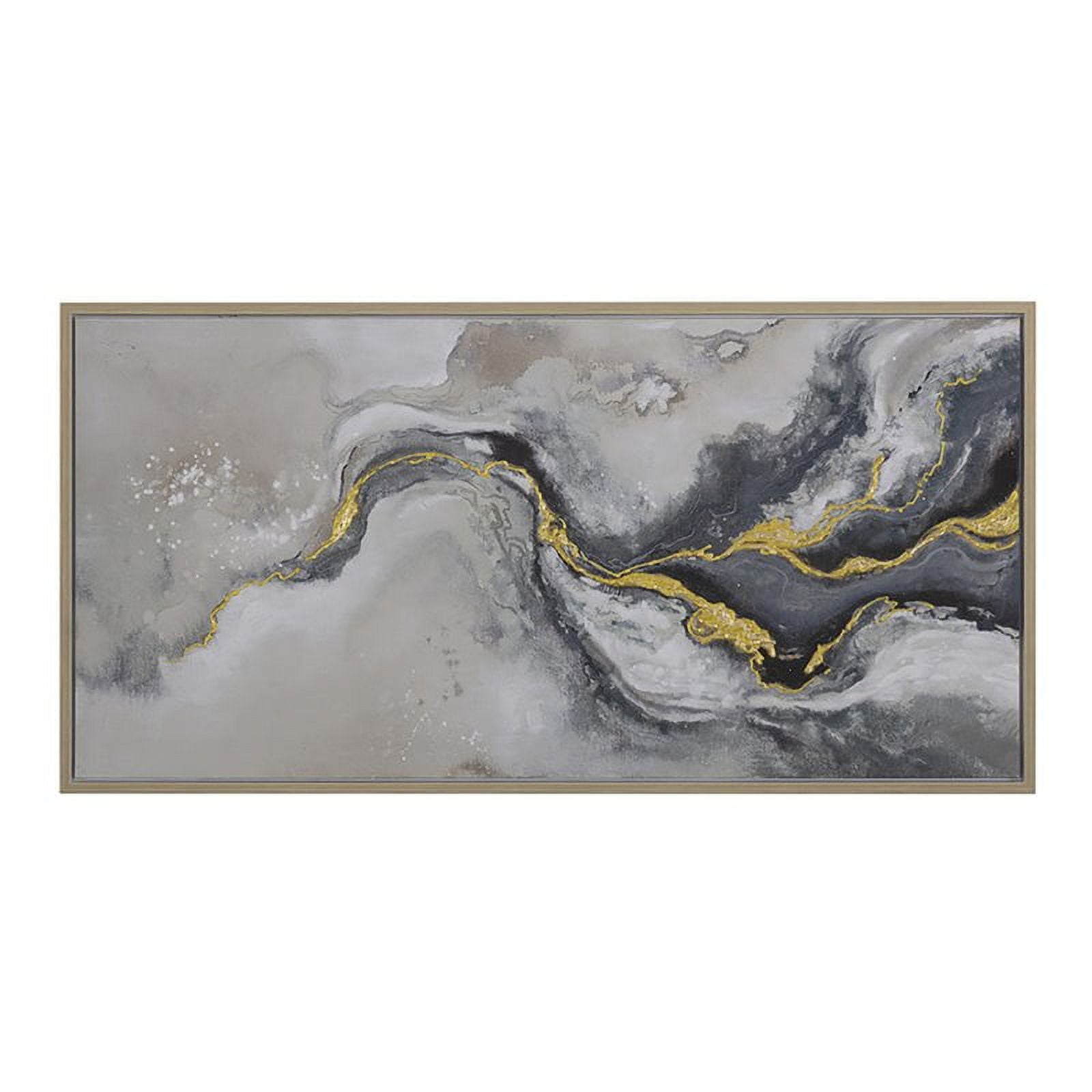 Fluid Motion II Abstract Landscape Hand Painted Canvas Art