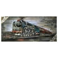 thumbnail image 1 of Yosemite Home Decor "Full Steam Ahead I" Wood Wall Art in Multi-Color, 1 of 2