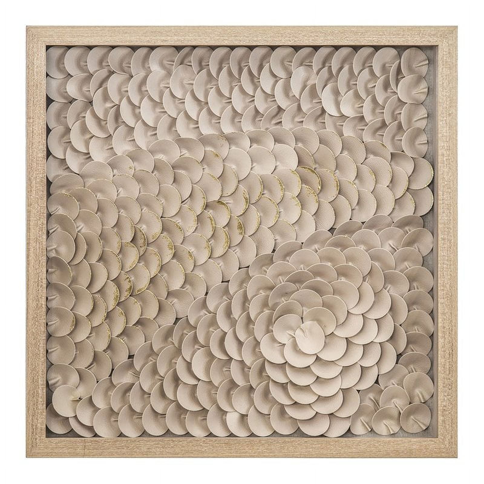 Yosemite Home Decor "Intricacy I" Wood Framed 3D Wall Art in Natural