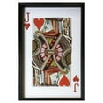 thumbnail image 1 of Yosemite Home Decor "Jack of Hearts" Glass Framed 3D Wall Art in Multi-Color, 1 of 2