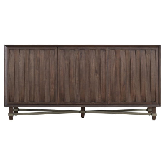 Yosemite Home Decor Rayzah Large Cabinet with Adjustable Shelves, Brown