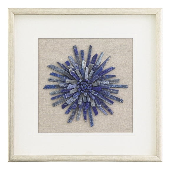 Yosemite Home Decor 'Rock of Luck & Happiness' Glass Shadowbox in Multi-Color