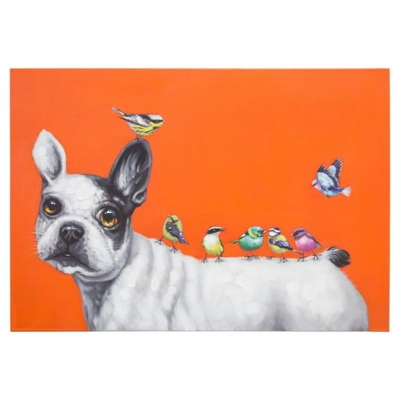 Yosemite Home Decor "Unusual Alliance" Wood Wrapped Wall Art in Multi-Color