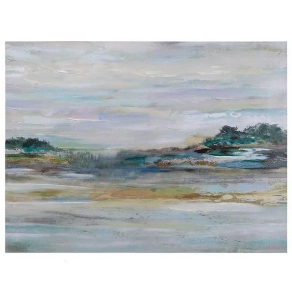 Yosemite Home Decor "Wave Goodbye" Wood Gallery Wrapped Wall Art in Multi-Color