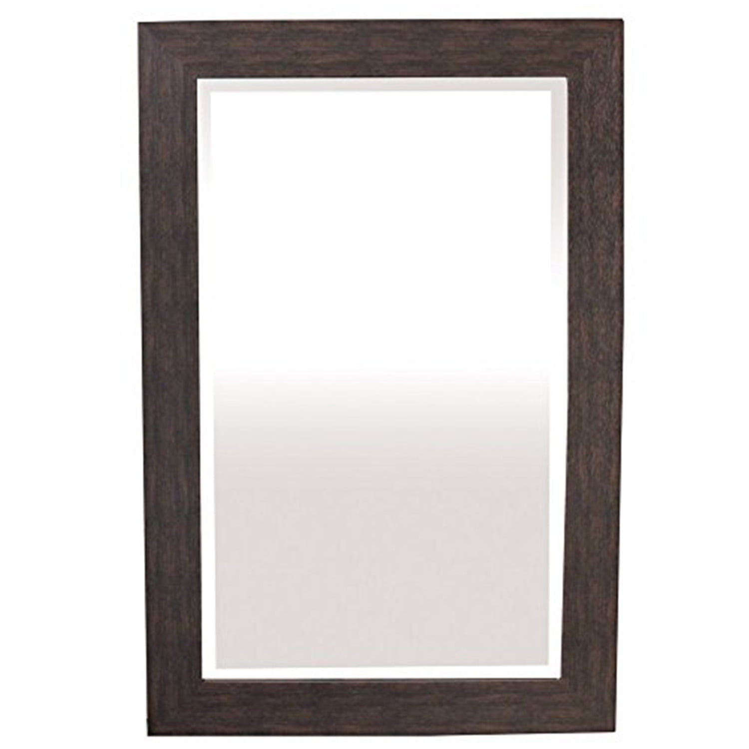 Espresso Rectangular Wood Framed Wall Mirror