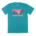 thumbnail image 1 of Yosemite Humor Graphic Tropical Blue Mens T-Shirt, 1 of 1