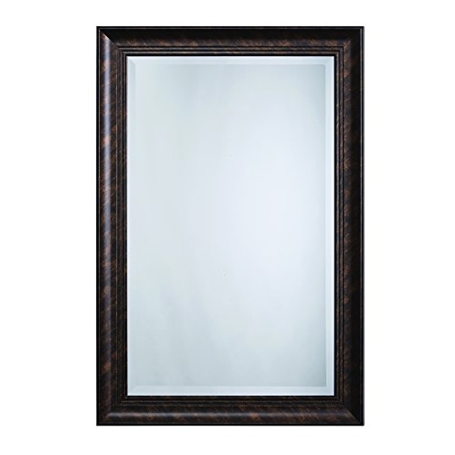 Elegant Dark Bronze Rectangular Wall Mirror 24" x 36"