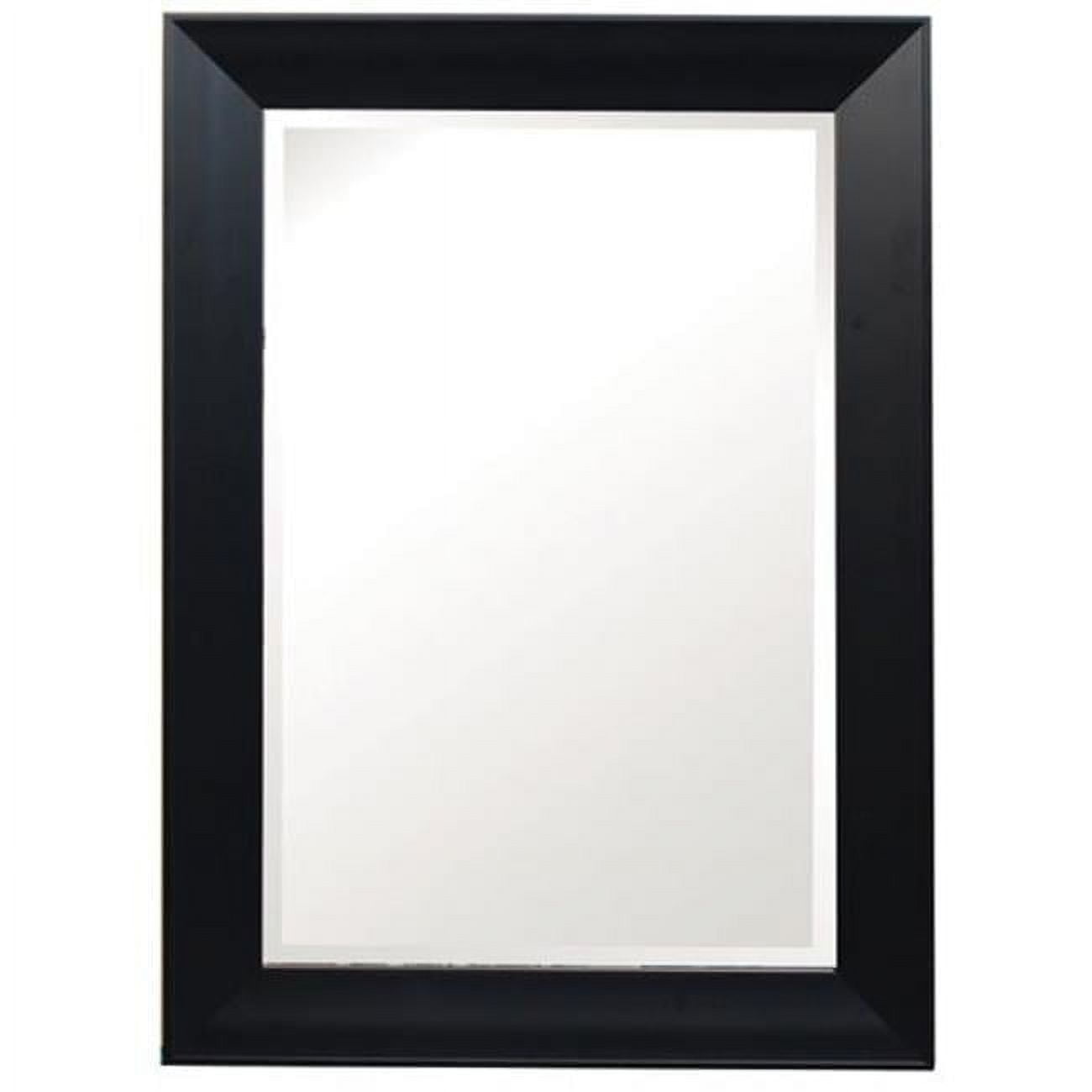 Large Black Rectangular Traditional Wall Mirror