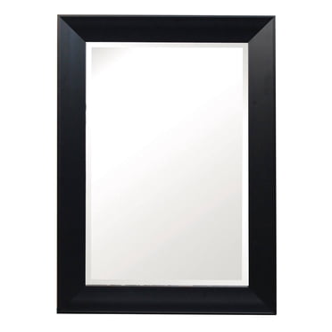 Yosemite Home Gray Wood Frame with Black Trim Wall Mirror - Walmart.com