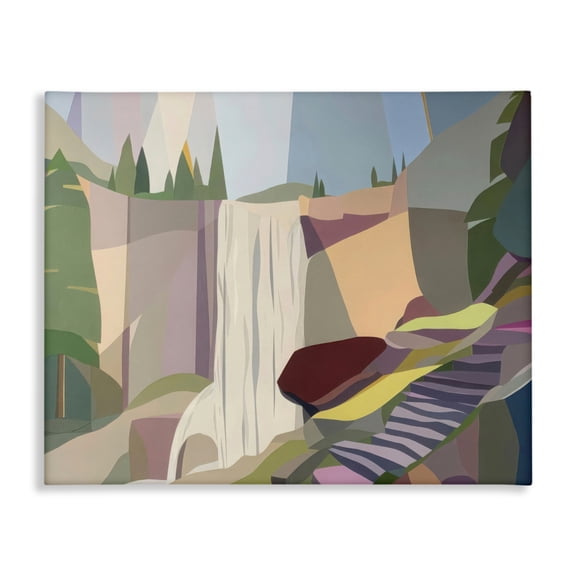 Stupell Industries Rustic Lodge Yosemite & Mist Trail Canvas Art, 48 x 36, by Melba Browne