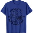 thumbnail image 1 of Yosemite National Park 1890 California Minimal Unisex T-Shirt for Men Women Kids Toddler,Royal Blue Color,Size YL, 1 of 5