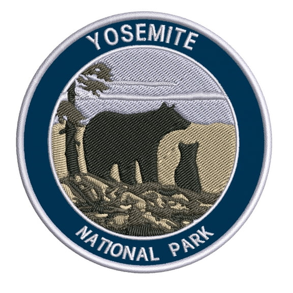 Yosemite National Park Bears Embroidered Patch Iron/Sew-On Applique Souvenir