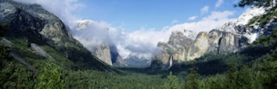 Yosemite National Park CA USA Canvas Art - Panoramic Images (36 x 12)
