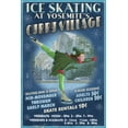 thumbnail image 1 of Yosemite National Park, California, Curry Village Ice Skater (9x12 Wall Art Print, Home Decor), 1 of 3