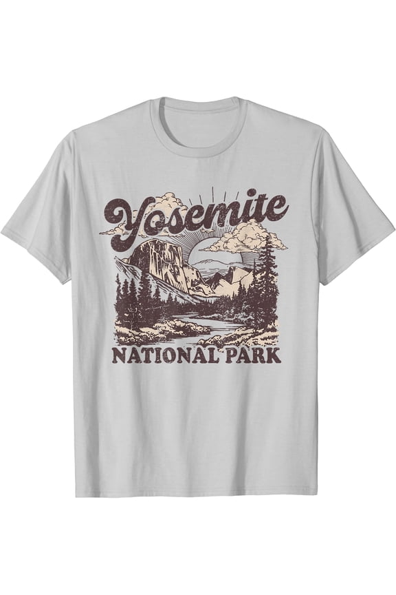 Yosemite National Park California Half Dome Vintage T-Shirt, Unisex T-Shirt