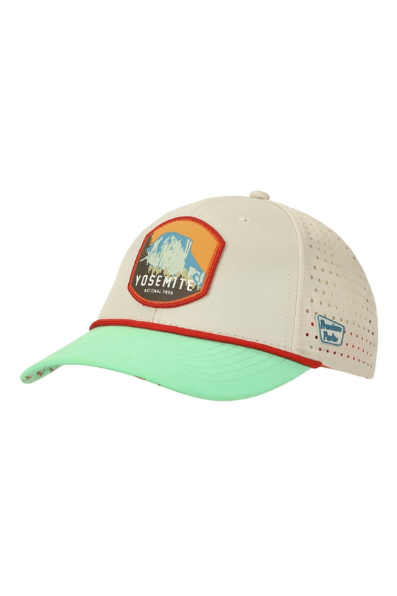 Yosemite National Park Cream and Teal 6-Panel Unstructured Hat