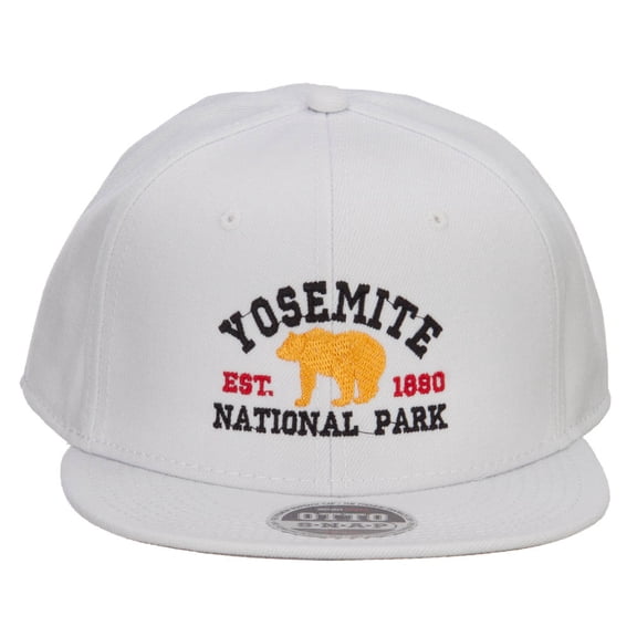 Yosemite National Park Embroidered Flat Bill Cap - Yellow OSFM