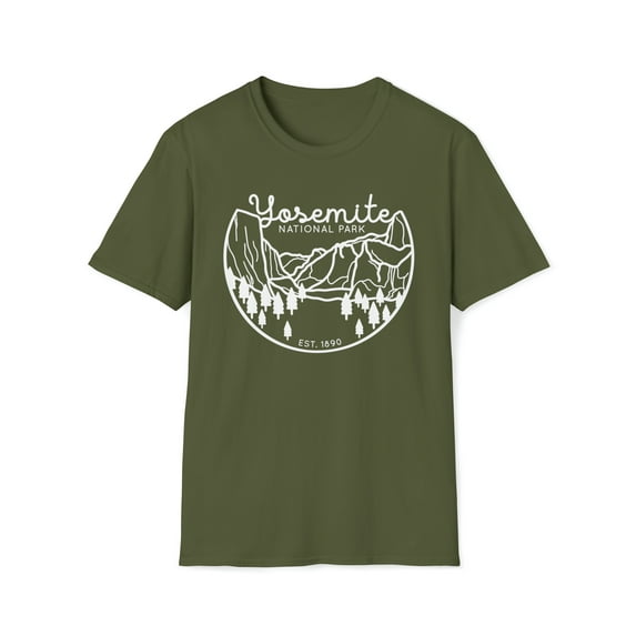 Yosemite National Park, Gildan Unisex Softstyle T-Shirt, Graphic Tee, S-3XL