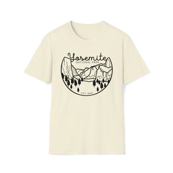 Yosemite National Park, Gildan Unisex Softstyle T-Shirt, Graphic Tee, S-3XL