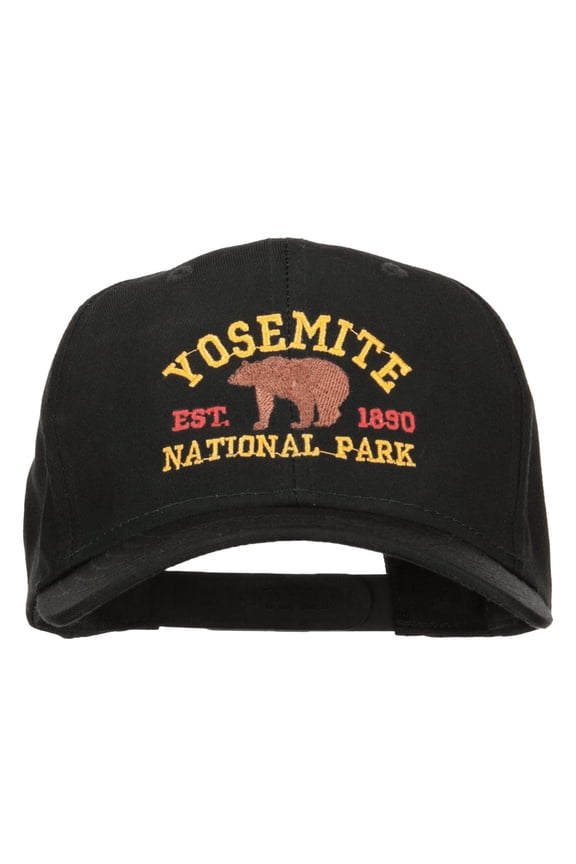 Yosemite National Park Gold Embroidered Cap - Black OSFM
