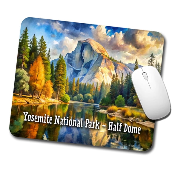 Yosemite National Park Half Dome Mouse Pad Low Profile Gaming Mat