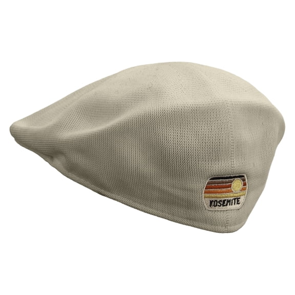 Yosemite National Park Logo Embroidered Big Mesh Ivy Cap - Khaki XL-2XL