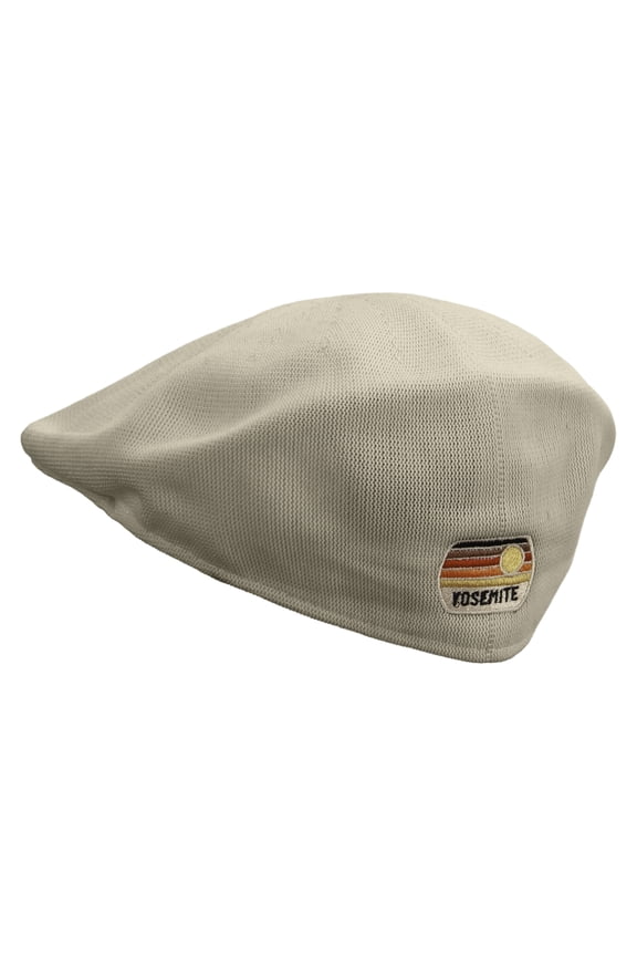 Yosemite National Park Logo Embroidered Big Mesh Ivy Cap - Khaki XL-2XL