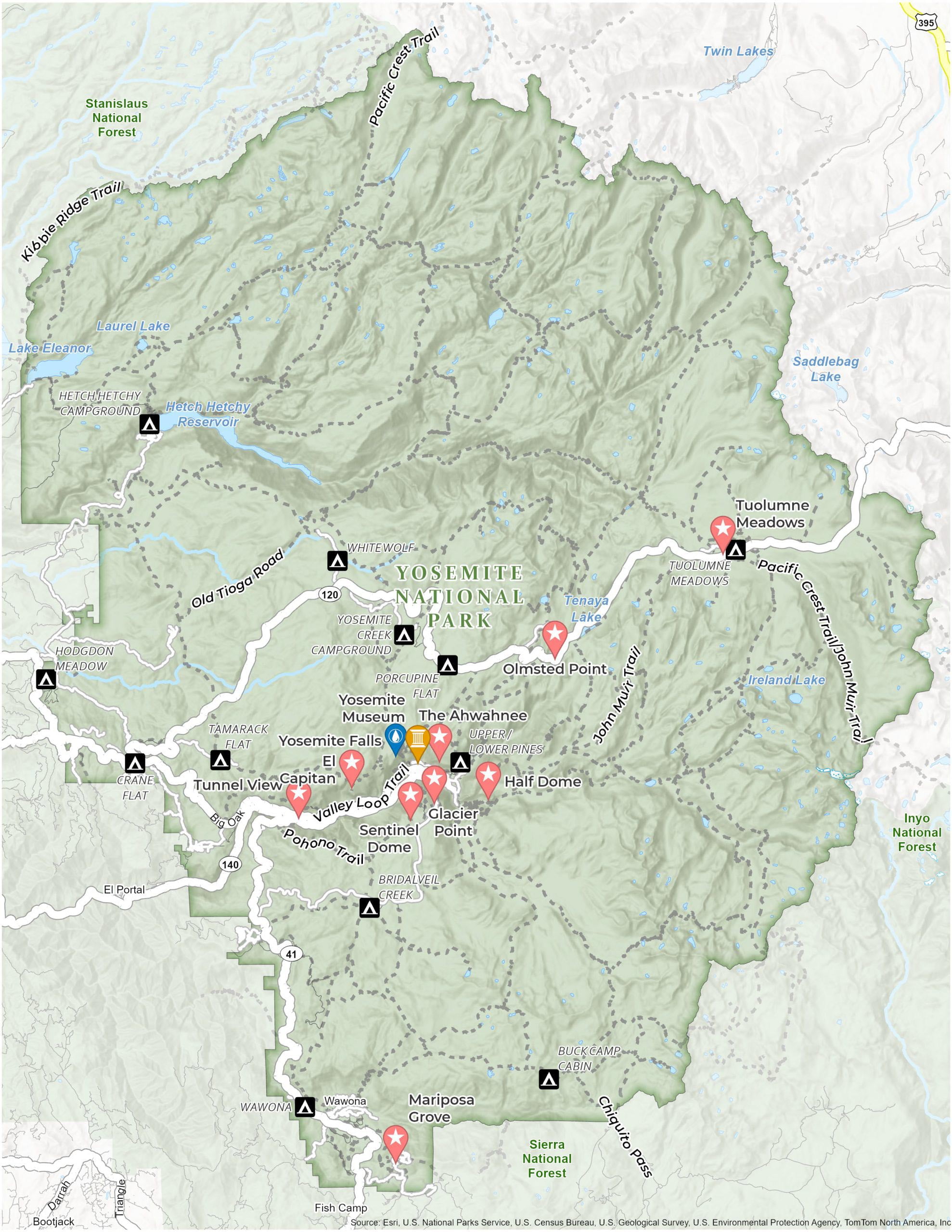 Kansas City Neighborhood Map GLOSSY - Yosemite National Park Map GLOSSY POSTER PICTURE PHOTO PRINT BANNER CONVERSATIONPRINTS C21e3d5c 91c4 4060 A530 9fa6e8378c33.66eaa89b74fb862f0acc1eb4040b65f2