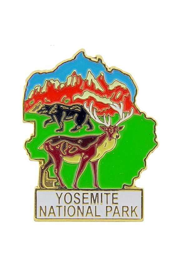 P09079 Pin - National Park, Yosemite, Map - 1.125 in.