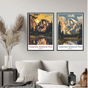 Yosemite National Park Travel Wall California Yosemite Usa Poster, Set 2, Poster Only
